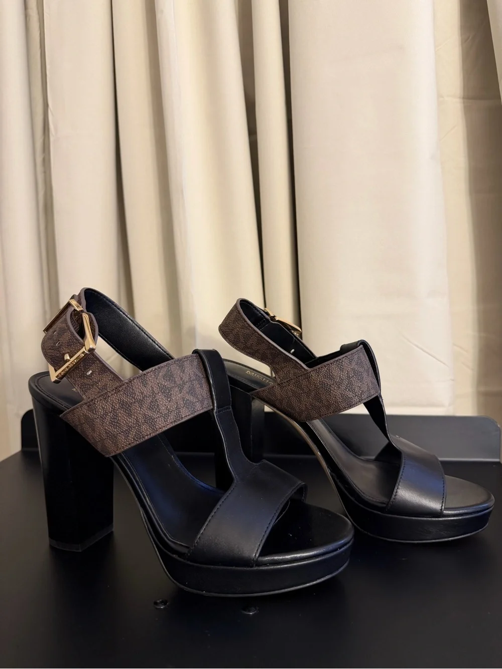 Michael Kors Platform Block Heel Sandals